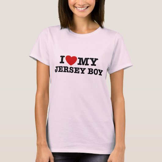 I Liebe My Jersey Boy T-Shirt (Vorderseite)