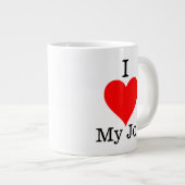I Liebe My Job Tasse (Vorderseite Rechts)