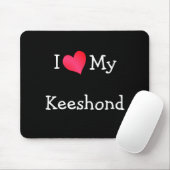I Liebe My Keeshond Mousepad (Mit Mouse)