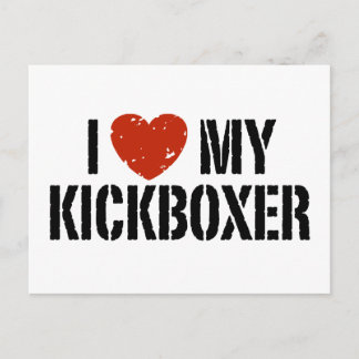 I Liebe My Kickboxer Postkarte