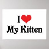 I Liebe My Kitten Poster (Vorne)