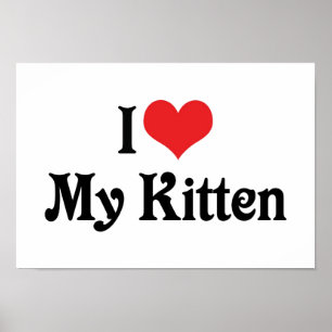 I Liebe My Kitten Poster