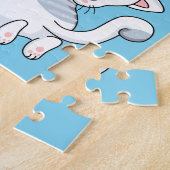 "I LIEBE MY KITTY" Puzzle mit Haustiernamen. (Seite)