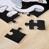 "I LIEBE MY KITTY" Puzzle mit Haustiernamen. (Seite)