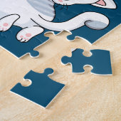 "I LIEBE MY KITTY" Puzzle mit Haustiernamen. (Seite)