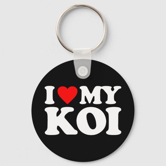 I LIEBE MY KOI SCHLÜSSELANHÄNGER (Vorderseite)