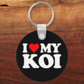 I LIEBE MY KOI SCHLÜSSELANHÄNGER (Vorderseite)