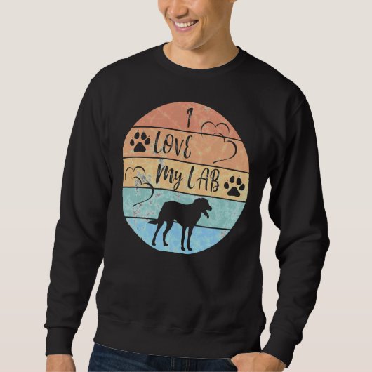 I Liebe My Labrador 210 Sweatshirt (Vorderseite)