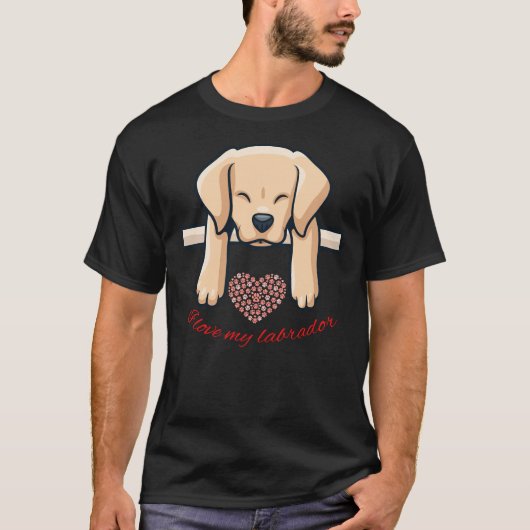 I Liebe My Labrador 62 T-Shirt (Vorderseite)