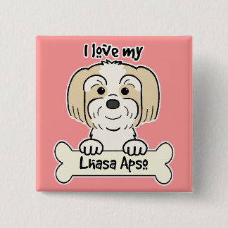 I Liebe My Lhasa Apso Button
