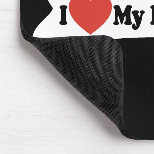 I Liebe My Lhasa Apso - Dog Bone Mousepad (Ecke)