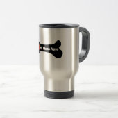 I Liebe My Lhasa Apso - Dog Bone Reisebecher (VorderseiteRechts)