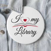 I Liebe My Library Abzeichen Button (Beispiel)