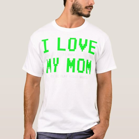 I Liebe My Mama Shirt - Gamer Geschenke für T (Vorderseite)