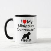 I Liebe My Miniature Schnauzer Dog Tasse (Links)