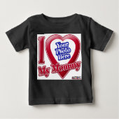 I Liebe My Mommy - Foto Baby T-shirt (Vorderseite)