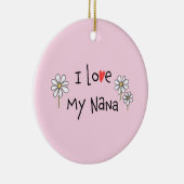 I Liebe My Nana Foto Keramik Ornament (Rechts)