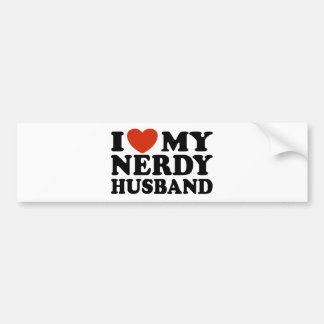 I Liebe My Nerdy Husband Autoaufkleber