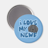 I Liebe My Newf Magnet (Vorderseite/Rückseite)