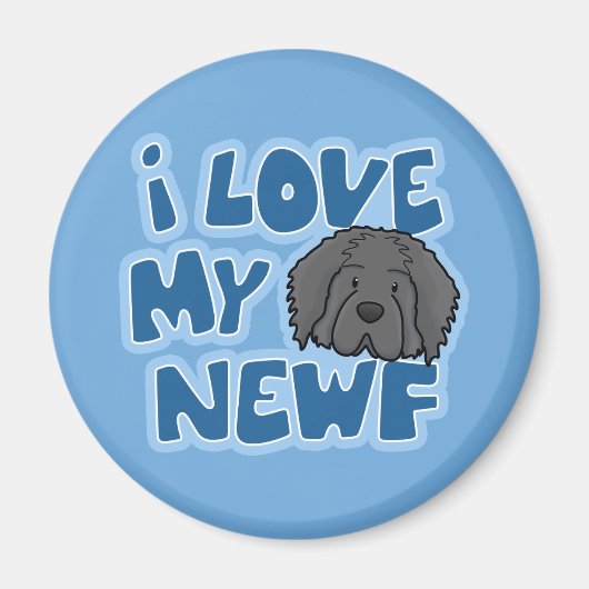I Liebe My Newf Magnet (Vorne)