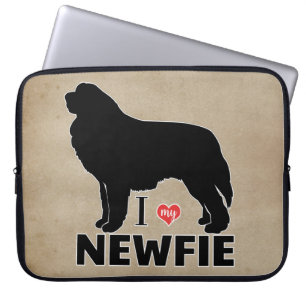 I Liebe my Newfundland Dog Breed Laptopschutzhülle