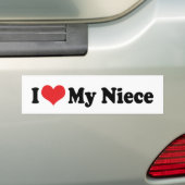 I Liebe My Niece Autoaufkleber (Auf Auto)