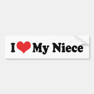 I Liebe My Niece Autoaufkleber