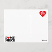 I LIEBE MY NIECE POSTKARTE (Rückseite)