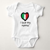 I Liebe My Nonna Italian Baby Bodysuit Shirt