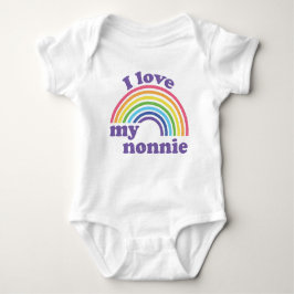 I Liebe My Nonnie - Niedlicher Regenbogen Baby Strampler