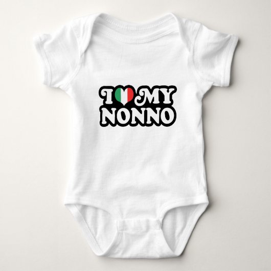 I Liebe My Nonno Baby Strampler (Vorderseite)