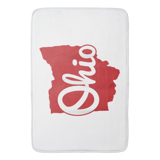 I Liebe My Ohio Zuhause Script Ohio Badematte (Vorderseite Vertikal)