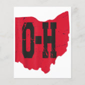 I Liebe My Ohio Zuhause Script Ohio Buckeye Staat (Rückseite)