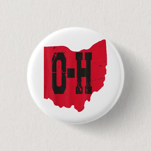 I Liebe My Ohio Zuhause Script Ohio Buckeye Staat Button (Vorderseite)