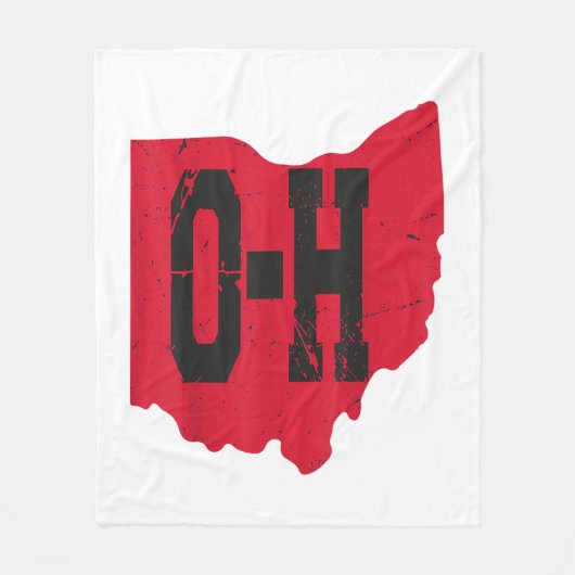 I Liebe My Ohio Zuhause Script Ohio Buckeye Staat Fleecedecke (Vorderseite)