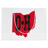 I Liebe My Ohio Zuhause Script Ohio Buckeye Staat Große Geschenktüte (Rückseite)