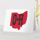 I Liebe My Ohio Zuhause Script Ohio Buckeye Staat Karte (Gelbe Blume)