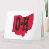 I Liebe My Ohio Zuhause Script Ohio Buckeye Staat Karte (Vorderseite)