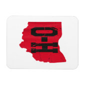 I Liebe My Ohio Zuhause Script Ohio Buckeye Staat Magnet (Horizontal)
