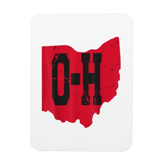 I Liebe My Ohio Zuhause Script Ohio Buckeye Staat Magnet (Vertikal)