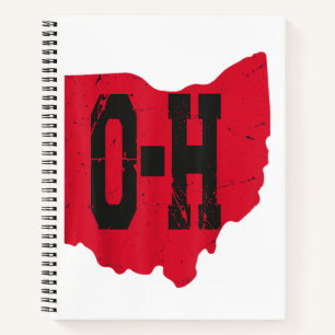 I Liebe My Ohio Zuhause Script Ohio Buckeye Staat Notizblock