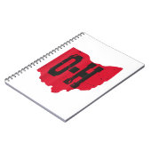 I Liebe My Ohio Zuhause Script Ohio Buckeye Staat Notizblock (Linke Seite)