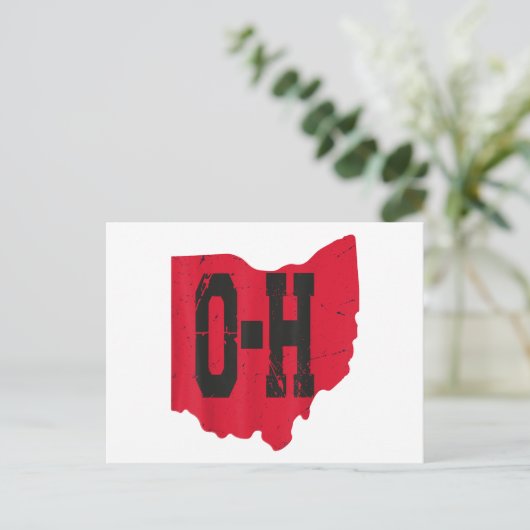 I Liebe My Ohio Zuhause Script Ohio Buckeye Staat Postkarte (Stehend Vorderseite)