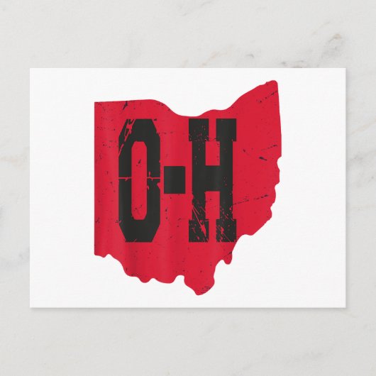 I Liebe My Ohio Zuhause Script Ohio Buckeye Staat Postkarte (Vorderseite)