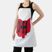 I Liebe My Ohio Zuhause Script Ohio Buckeye Staat Schürze (InSitu)