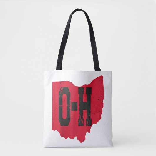 I Liebe My Ohio Zuhause Script Ohio Buckeye Staat Tasche (Vorderseite)