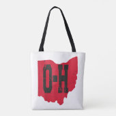 I Liebe My Ohio Zuhause Script Ohio Buckeye Staat Tasche (Rückseite)
