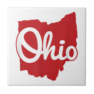 I Liebe My Ohio Zuhause Script Ohio Fliese