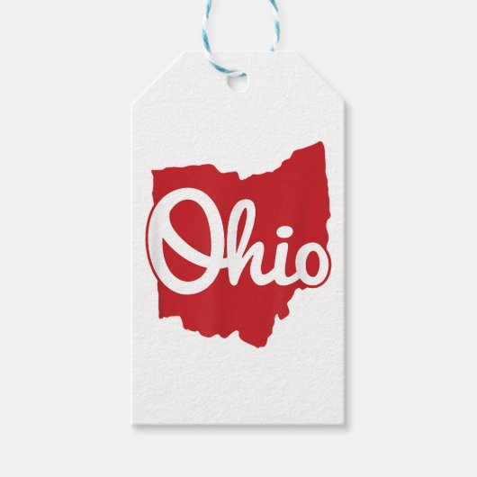 I Liebe My Ohio Zuhause Script Ohio Geschenkanhänger (Vorderseite)