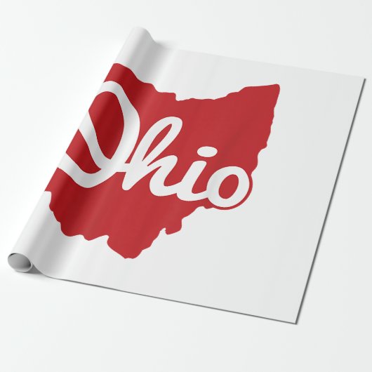 I Liebe My Ohio Zuhause Script Ohio Geschenkpapier (Ungerollt)